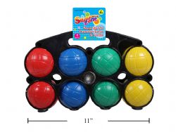 ENSEMBLE 9 PIÈCES DE BOULES DE PÉTANQUE COLORÉES JCJÉTÉ22